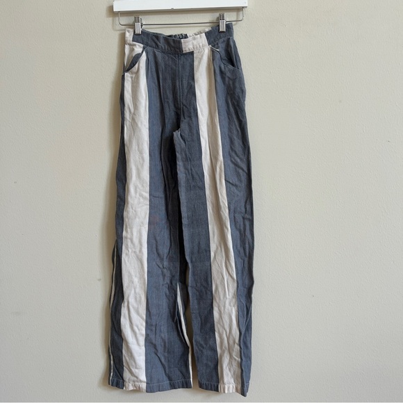 Tribe Alive Striped Wide Leg Pant - Picture 1 of 3